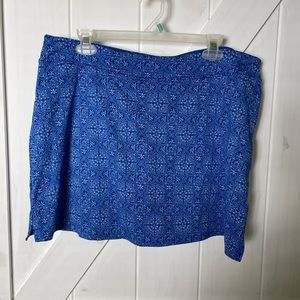 Tranquility, skirt with built in shorts, XL. Blue, paisley Fall, back to…
